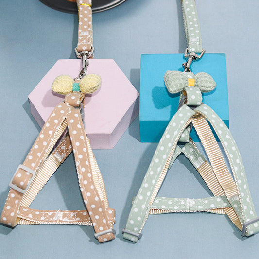 HKM-0168637 Adjustable Fashion Minimalist Dog Leash - No Neck Strangling, Cotton Material, Multiple Colors Available