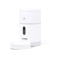 HKM-016915 Automatic WiFi Pet Feeder with Video and Microphone - 10 Servings per Meal, Medium Dry Food Compatible, ABS Material, DC 5V 1A