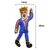 HKM-0169661 Big Trump Plush Dog Toy - Durable Canvas & Cotton Construction, 28x14x5cm