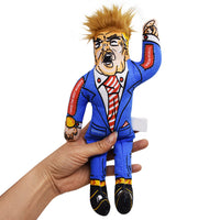 HKM-0169661 Big Trump Plush Dog Toy - Durable Canvas & Cotton Construction, 28x14x5cm