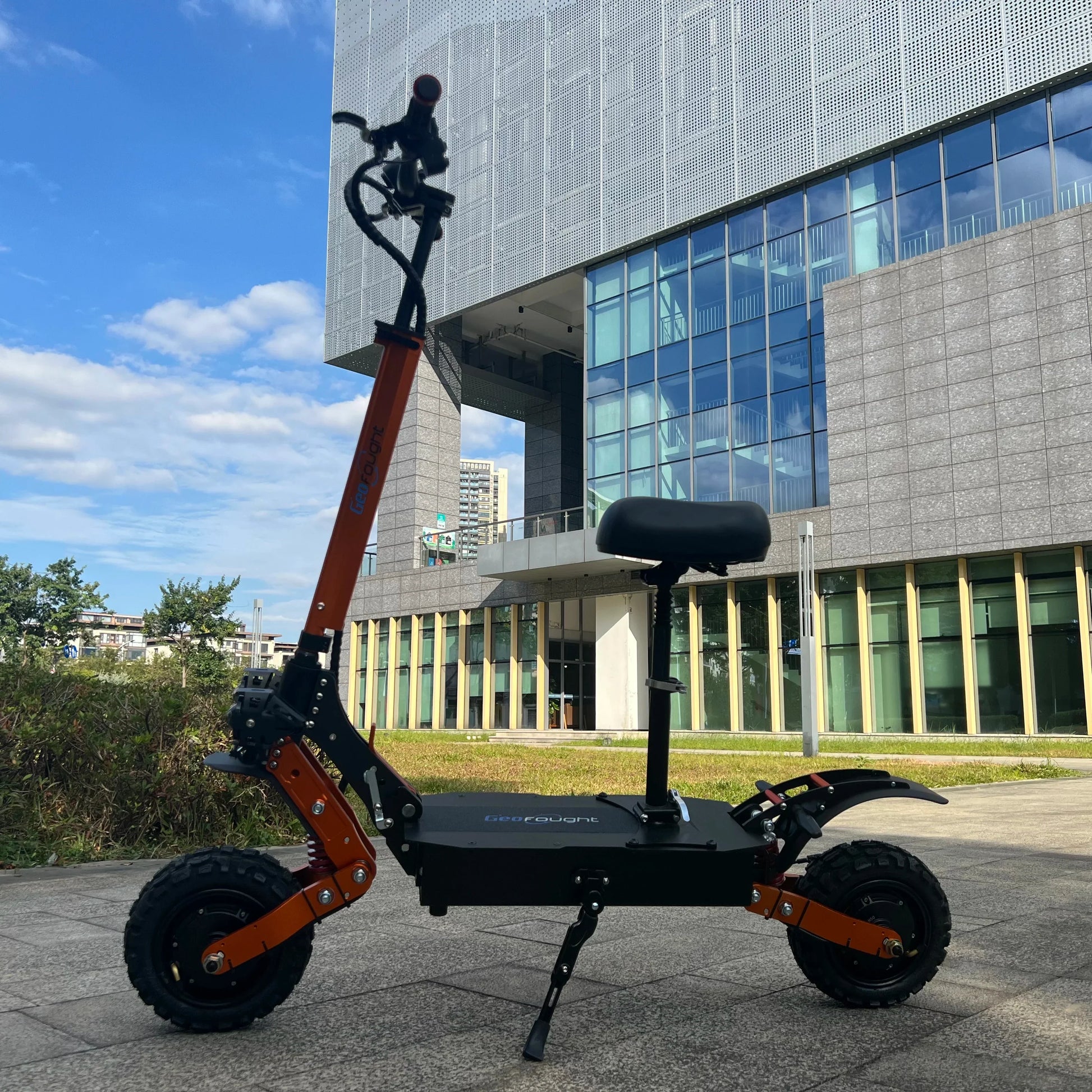 HKM-017107 60V 6000W Dual Motor 11-Inch Off-Road Electric Scooter, 50 Mile Max Speed, Foldable, 30Ah Battery, 200 kg Load