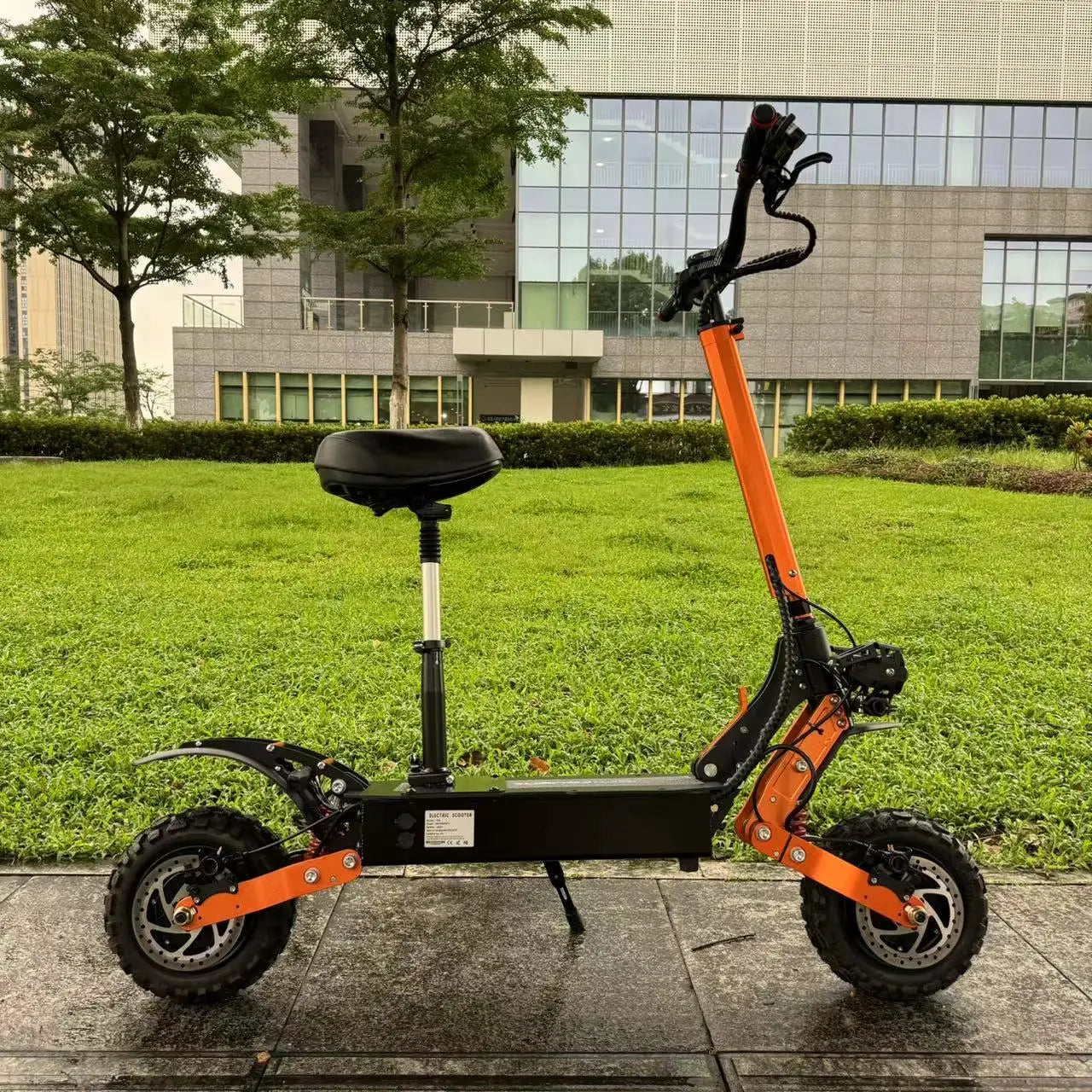 HKM-017107 60V 6000W Dual Motor 11-Inch Off-Road Electric Scooter, 50 Mile Max Speed, Foldable, 30Ah Battery, 200 kg Load