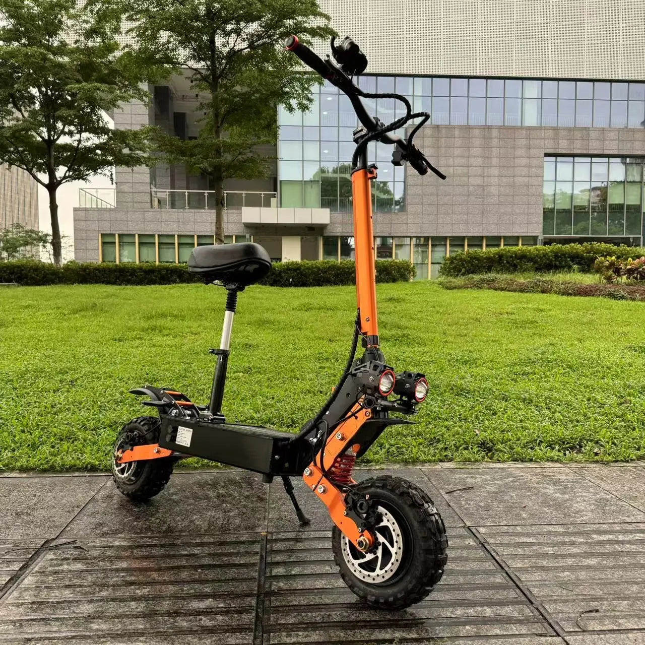 HKM-017107 60V 6000W Dual Motor 11-Inch Off-Road Electric Scooter, 50 Mile Max Speed, Foldable, 30Ah Battery, 200 kg Load