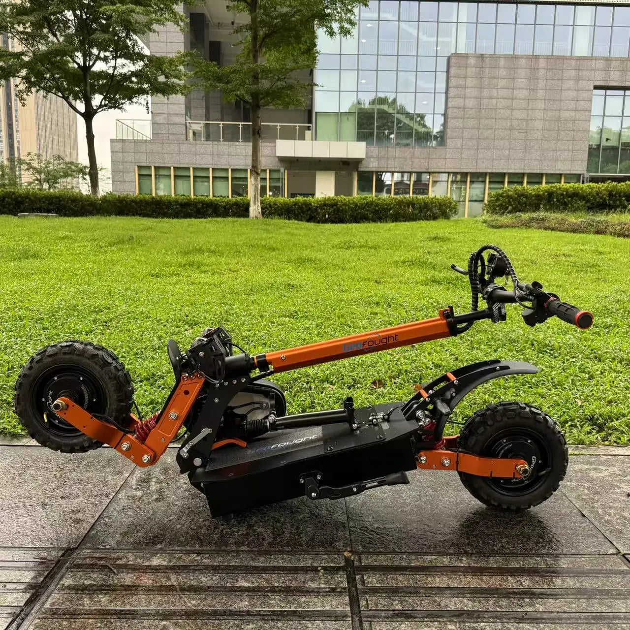 HKM-017107 60V 6000W Dual Motor 11-Inch Off-Road Electric Scooter, 50 Mile Max Speed, Foldable, 30Ah Battery, 200 kg Load
