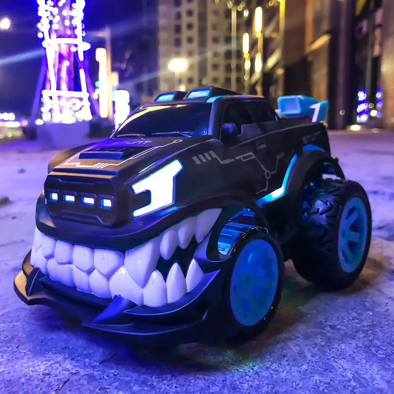 HKM-017171 Wacky Grimacing Remote Control Stunt Vehicle for Boys - 2.4G RC Truck for Indoor and Outdoor Fun