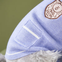 HKM-0172605 Casual Knit Two-Piece Sweater for Small Dogs, Soft Wool Outfit for Pomeranians