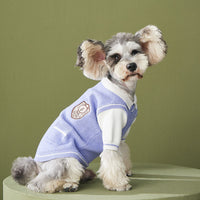 HKM-0172605 Casual Knit Two-Piece Sweater for Small Dogs, Soft Wool Outfit for Pomeranians