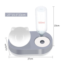 HKM-0174781 Automatic Pet Bowl and Water Dispenser with Adjustable Water Level - Available in Multiple Colors
