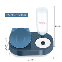 HKM-0174781 Automatic Pet Bowl and Water Dispenser with Adjustable Water Level - Available in Multiple Colors