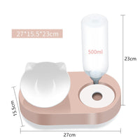 HKM-0174781 Automatic Pet Bowl and Water Dispenser with Adjustable Water Level - Available in Multiple Colors
