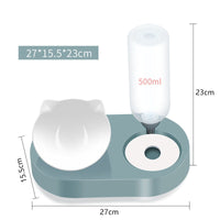 HKM-0174781 Automatic Pet Bowl and Water Dispenser with Adjustable Water Level - Available in Multiple Colors