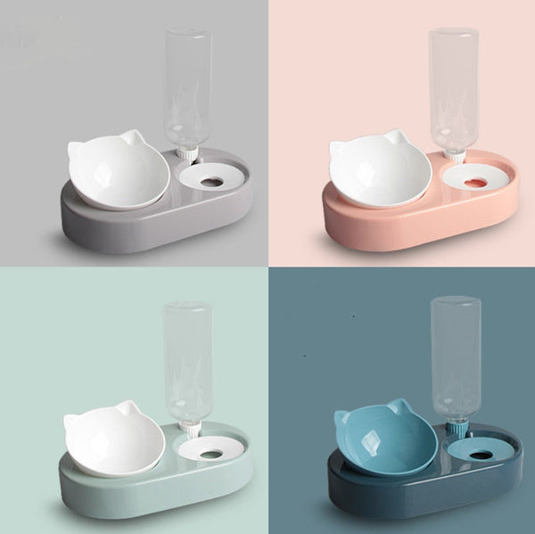 HKM-0174781 Automatic Pet Bowl and Water Dispenser with Adjustable Water Level - Available in Multiple Colors