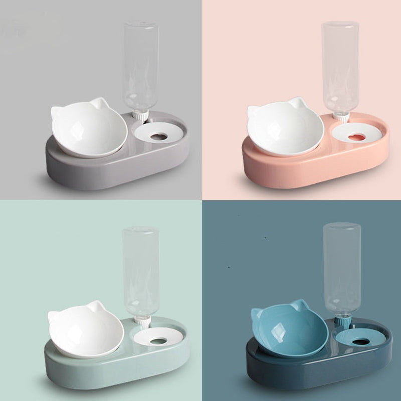 HKM-0174781 Automatic Pet Bowl and Water Dispenser with Adjustable Water Level - Available in Multiple Colors