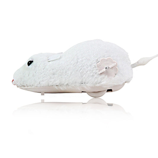 HKM-0175421 Plush Clockwork Mouse Toy for Cats and Dogs – Interactive Plush Playing Companion