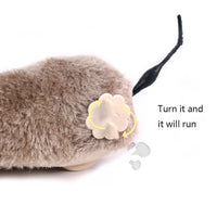 HKM-0175421 Plush Clockwork Mouse Toy for Cats and Dogs – Interactive Plush Playing Companion