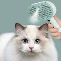 HKM-0176189 Pet Hair Remover Comb with Water Mist Spray for Cats and Dogs - Dematting Grooming Tool