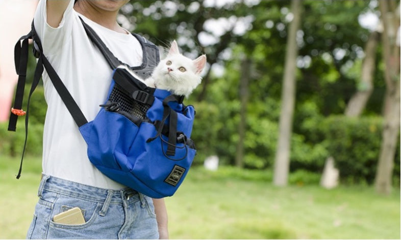 HKM-0176829 Ventilated and Comfortable Pet Travel Backpack with Safety Buckle and Breathable Mesh Strap