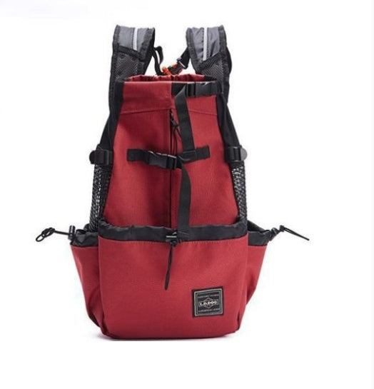 HKM-0176829 Ventilated and Comfortable Pet Travel Backpack with Safety Buckle and Breathable Mesh Strap