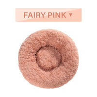 HKM-0177853 Fluffy Donut Dog Bed – Soft Plush Pet Cushion for Cats and Dogs in Multiple Sizes