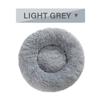 HKM-0177853 Fluffy Donut Dog Bed – Soft Plush Pet Cushion for Cats and Dogs in Multiple Sizes