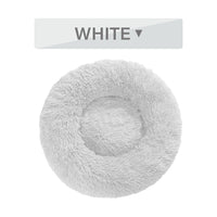 HKM-0177853 Fluffy Donut Dog Bed – Soft Plush Pet Cushion for Cats and Dogs in Multiple Sizes