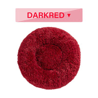 HKM-0177853 Fluffy Donut Dog Bed – Soft Plush Pet Cushion for Cats and Dogs in Multiple Sizes