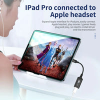 HKM-017811 Type C to Lightning Headphone Jack Adapter for iPhone 15, 15 Pro, MacBook, iPad