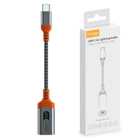 HKM-017811 Type C to Lightning Headphone Jack Adapter for iPhone 15, 15 Pro, MacBook, iPad