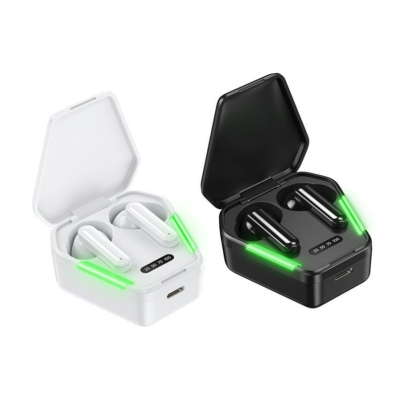 HKM-017811 Wireless Stereo Gaming Headset with Bluetooth 5.0 for Mobile Gaming and Music - Black/White