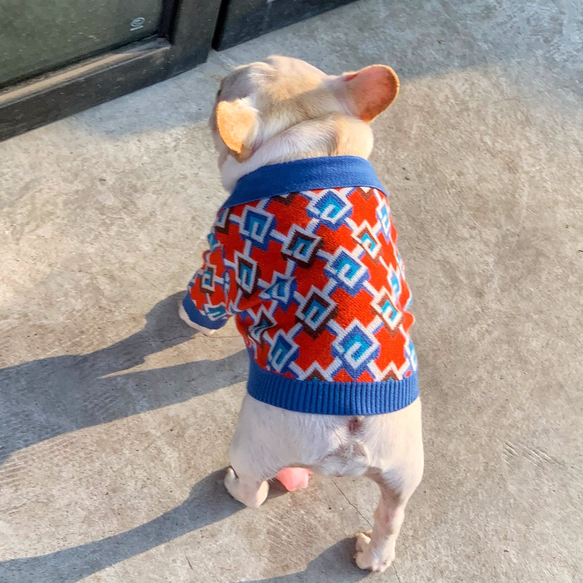 HKM-0178365 Cozy Wool Sweater for Dogs and Cats in Dark Red - Various Sizes Available