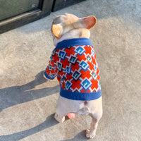 HKM-0178365 Cozy Wool Sweater for Dogs and Cats in Dark Red - Various Sizes Available