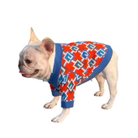HKM-0178365 Cozy Wool Sweater for Dogs and Cats in Dark Red - Various Sizes Available