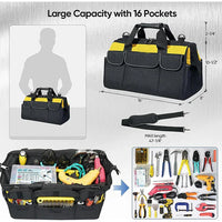HKM-017939 Durable 1000D Polyester Electrician Tool Bag with Custom Logo Options