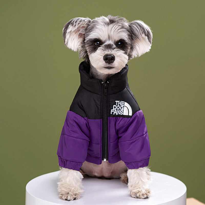 HKM-0180029 Trendy Dog Face Cotton Jacket - Windproof & Rainproof Shell for All Sizes and Colors