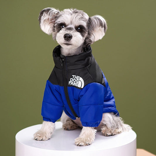 HKM-0180029 Trendy Dog Face Cotton Jacket - Windproof & Rainproof Shell for All Sizes and Colors