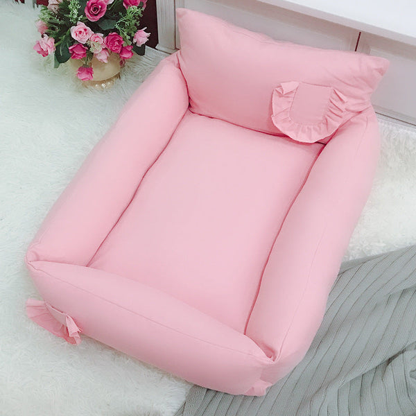 HKM-0180413 Soft Removable and Washable Four-Season Pet Nest for Dogs and Cats - Available in Multiple Colors and Sizes