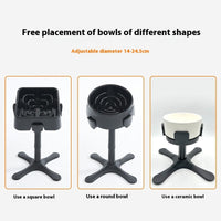 HKM-0180541 Adjustable Height Pet Dog Bowl Bracket with Anti-Tumble Feature