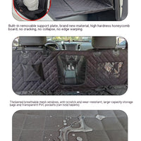 HKM-0182589 Waterproof 600D Oxford Cloth Car Pet Mat - Lengthened, Load-Bearing, Small Grid Design, 137x164cm