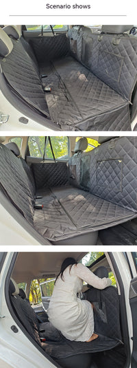 HKM-0182589 Waterproof 600D Oxford Cloth Car Pet Mat - Lengthened, Load-Bearing, Small Grid Design, 137x164cm