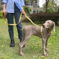 HKM-018259 I-shaped Pet Chest Harness with Matching Leash and Collars in Various Colors