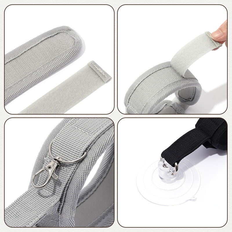 HKM-0182973 Portable Pet Bathing Collar with Suction Cup for Cats and Puppies
