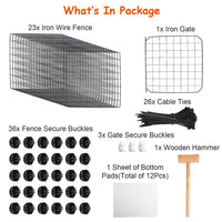 HKM-0183997 Durable Metal Animal Playpen with Door for Small to Medium Pets - Indoor & Outdoor Use, Easy Setup, Rustproof Design