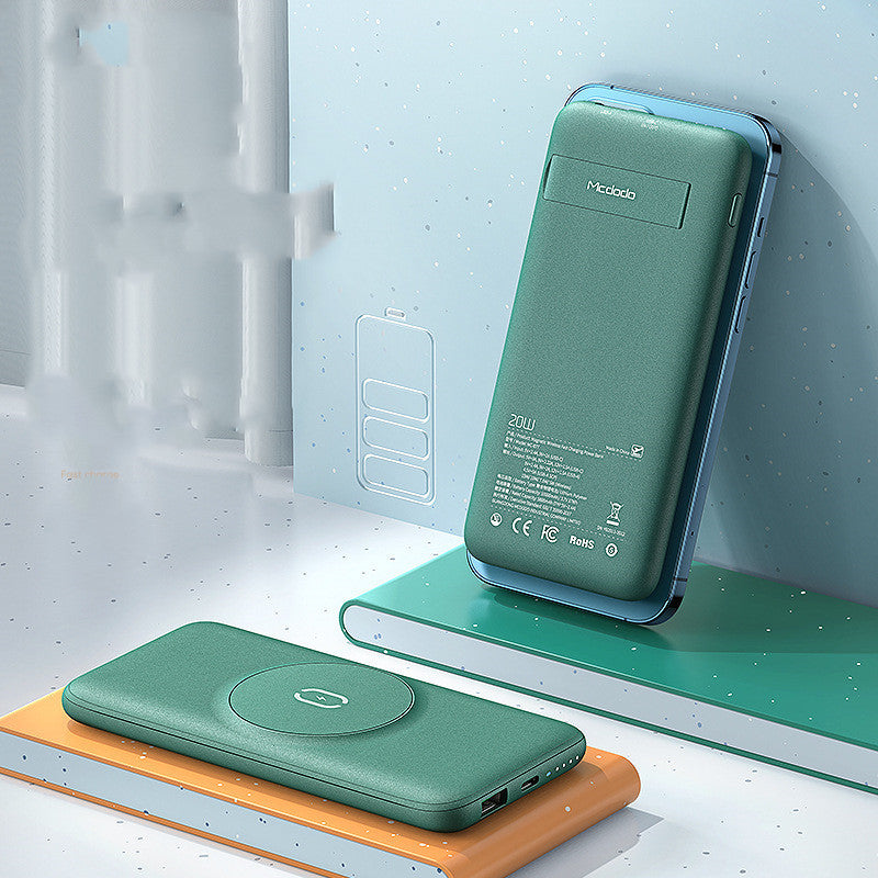 HKM-018451 Magnetic 15W Wireless Charging Power Bank with 20000mAh Capacity and Multi-Port Output