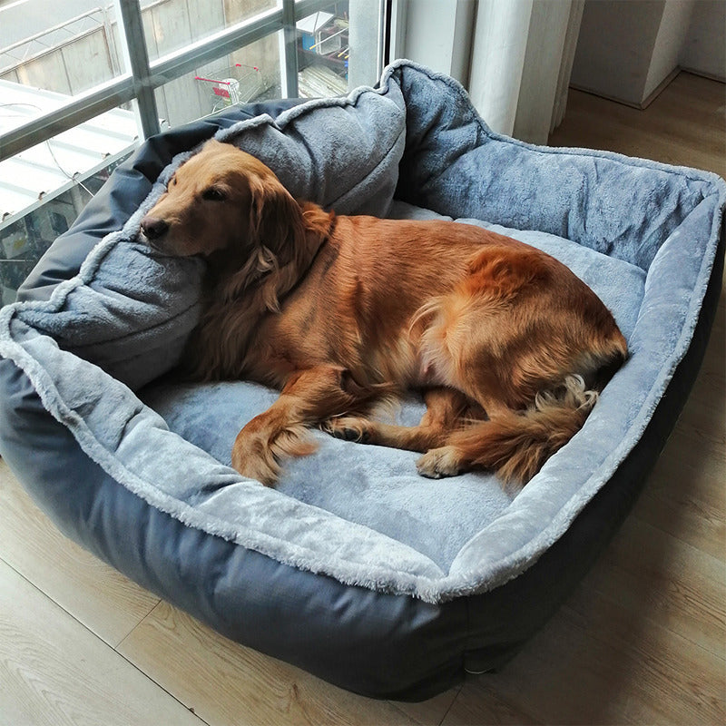 HKM-0186173 Cozy American-Style Golden Retriever Dog Sofa in Multiple Sizes