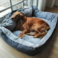 HKM-0186173 Cozy American-Style Golden Retriever Dog Sofa in Multiple Sizes