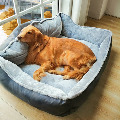 HKM-0186173 Cozy American-Style Golden Retriever Dog Sofa in Multiple Sizes