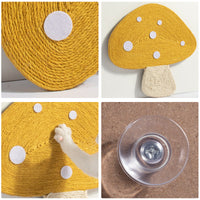 HKM-0186301 Sisal Cat Scratcher with Suction Cup - Durable Cotton Rope, Available in 4 Colors