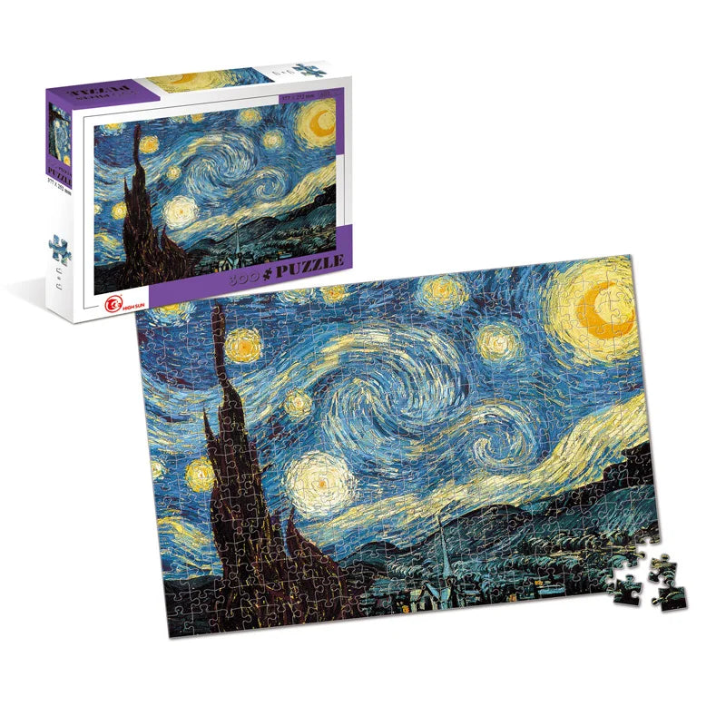 HKM-018643 300-Piece Educational Jigsaw Puzzle for Kids and Adults – Cartoon Design, 37x25cm, Ideal for Ages 8+