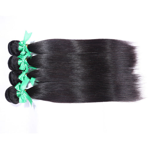 HKM-018643 Natural Color Indian Hair Straight Weave for All Skin Tones and Face Shapes - Available in Multiple Lengths