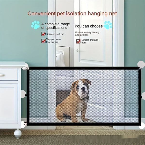 HKM-0187709 Pet Isolation Net for Indoor and Outdoor Safety - Hole-Free Protective Barrier